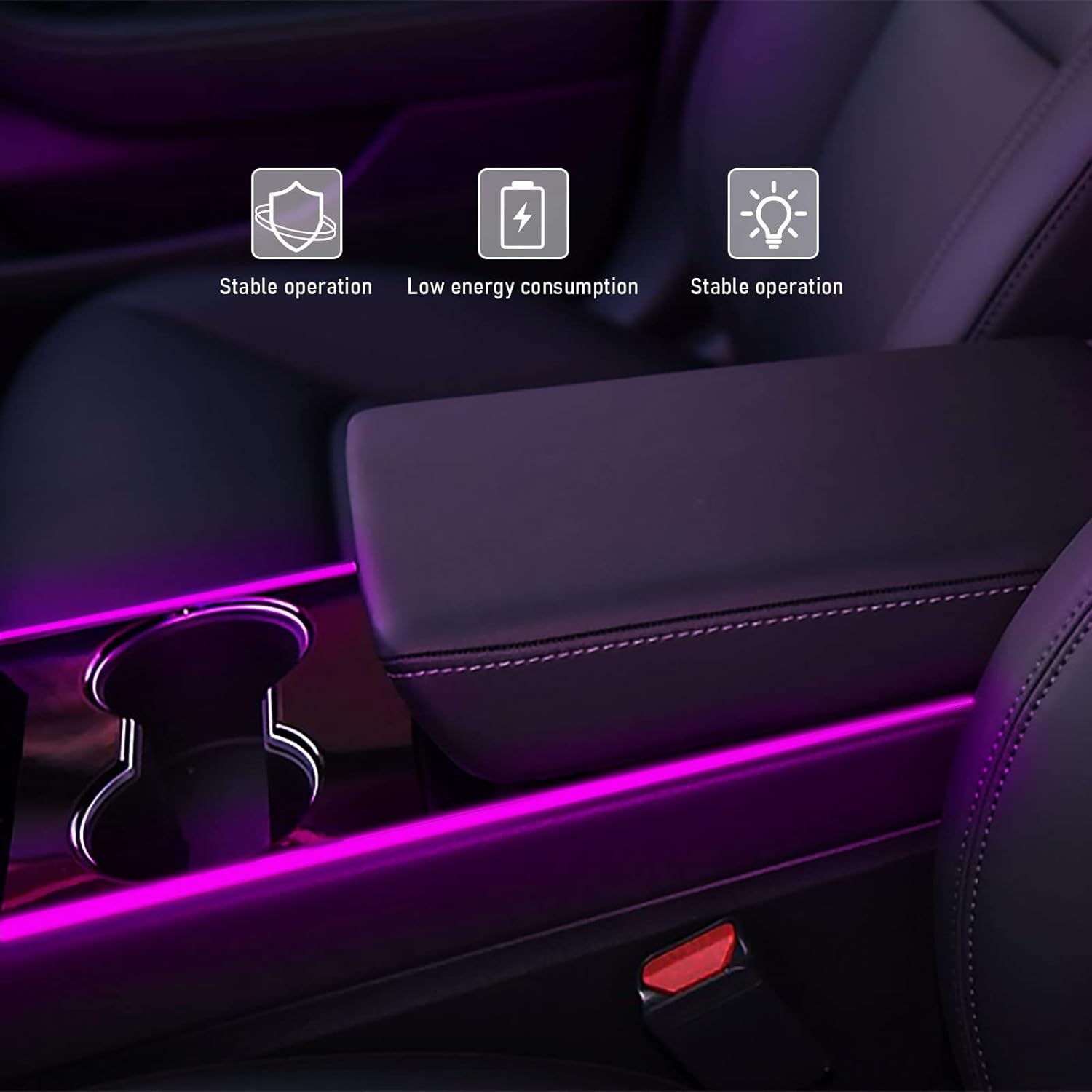 Interior Car Lights, WEBUPAR Car Accessories 10 in 1 Car LED Strip Lights with APP Control, 236 inches Fiber Optic