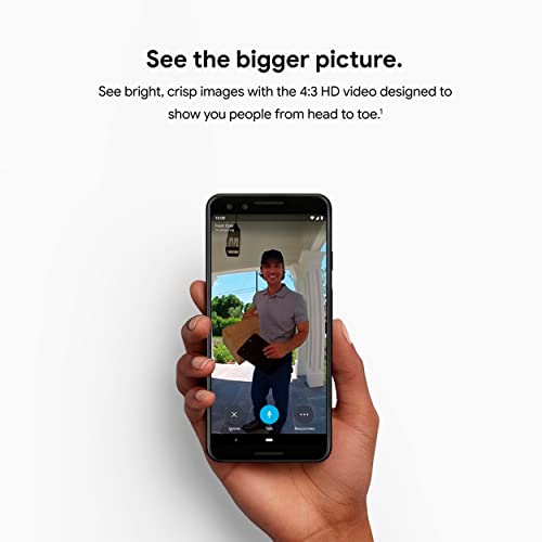 Google Nest Doorbell (Wired) - Formerly Nest Hello - Video Doorbell with 24/7 Streaming - Smart Doorbell Camera for Home with HDR Video
