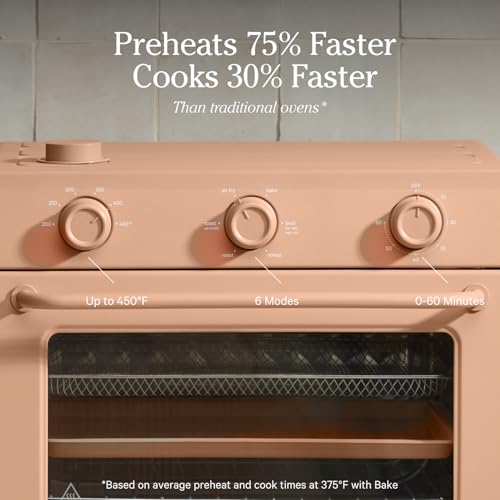 Our Place Wonder Oven | 6-in-1 Air Fryer & Toaster Oven with Steam Infusion | Compact, Countertop Friendly, Fast Preheat, Multifunctional | Air Fry