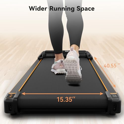 GORISE Walking Pad, Under Desk Treadmills for Home, Walking Pad with Incline, Treadmills with Remote Control APP LED Display