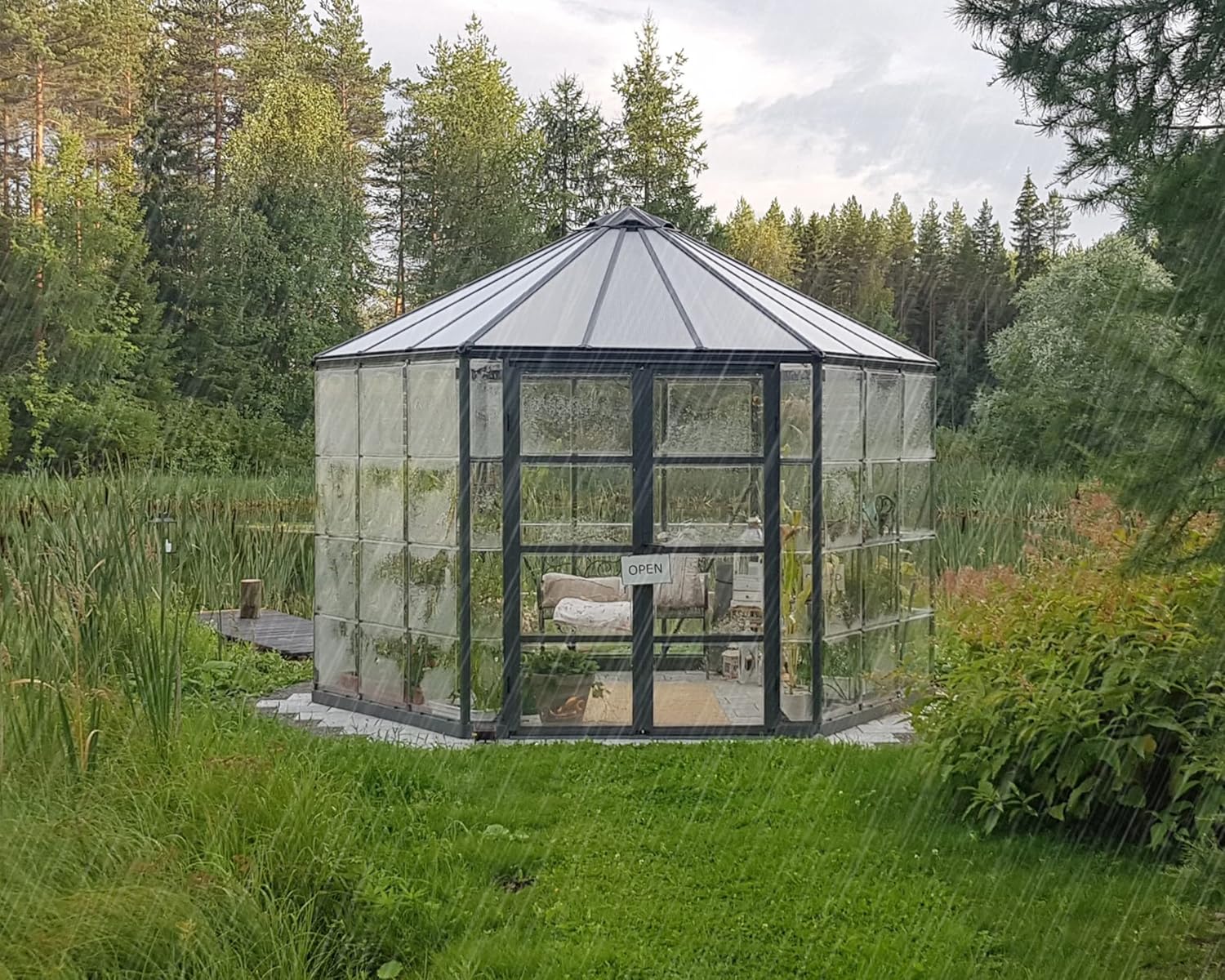 Palram - Canopia Oasis Greenhous - 7' x 8' x 9' - Gray