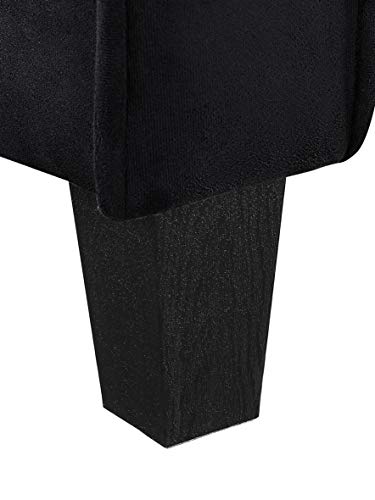 Lifestyle Solutions Harrington Loveseat, Black