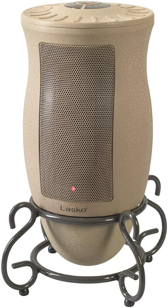 Lasko 6435 Designer Series 1500 Watt Decorative Base Oscillating Ceramic Space Heater with 3 Heat Settings and Built In Safety Features