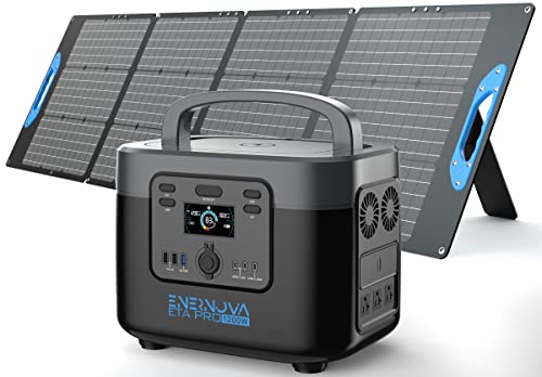 Portable Power Station 1200W, 1050Wh LiFePO4 (LFP) Battery, Fast Charging, Quiet EPS Backup Battery