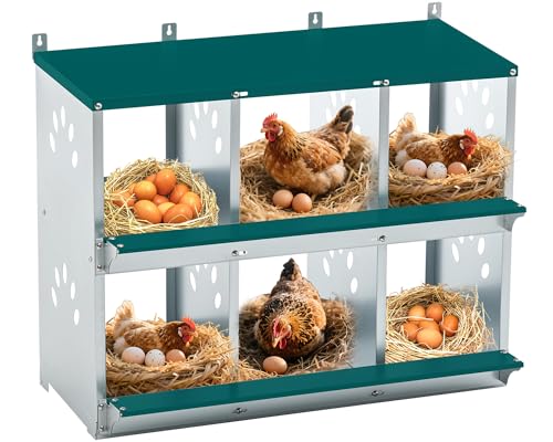 Chicken Coop Nesting Boxes, Wall Mountable Metal Chicken Nesting Box, Easy Egg Collection Roll Away Nesting Boxes Chicken