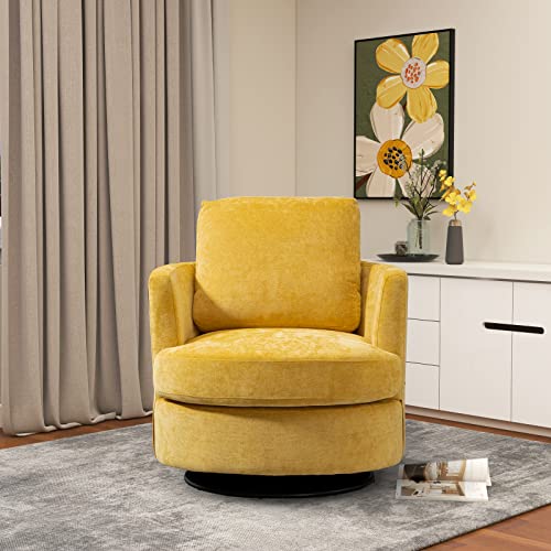ODUWA Swivel Barrel Chair Set of 2