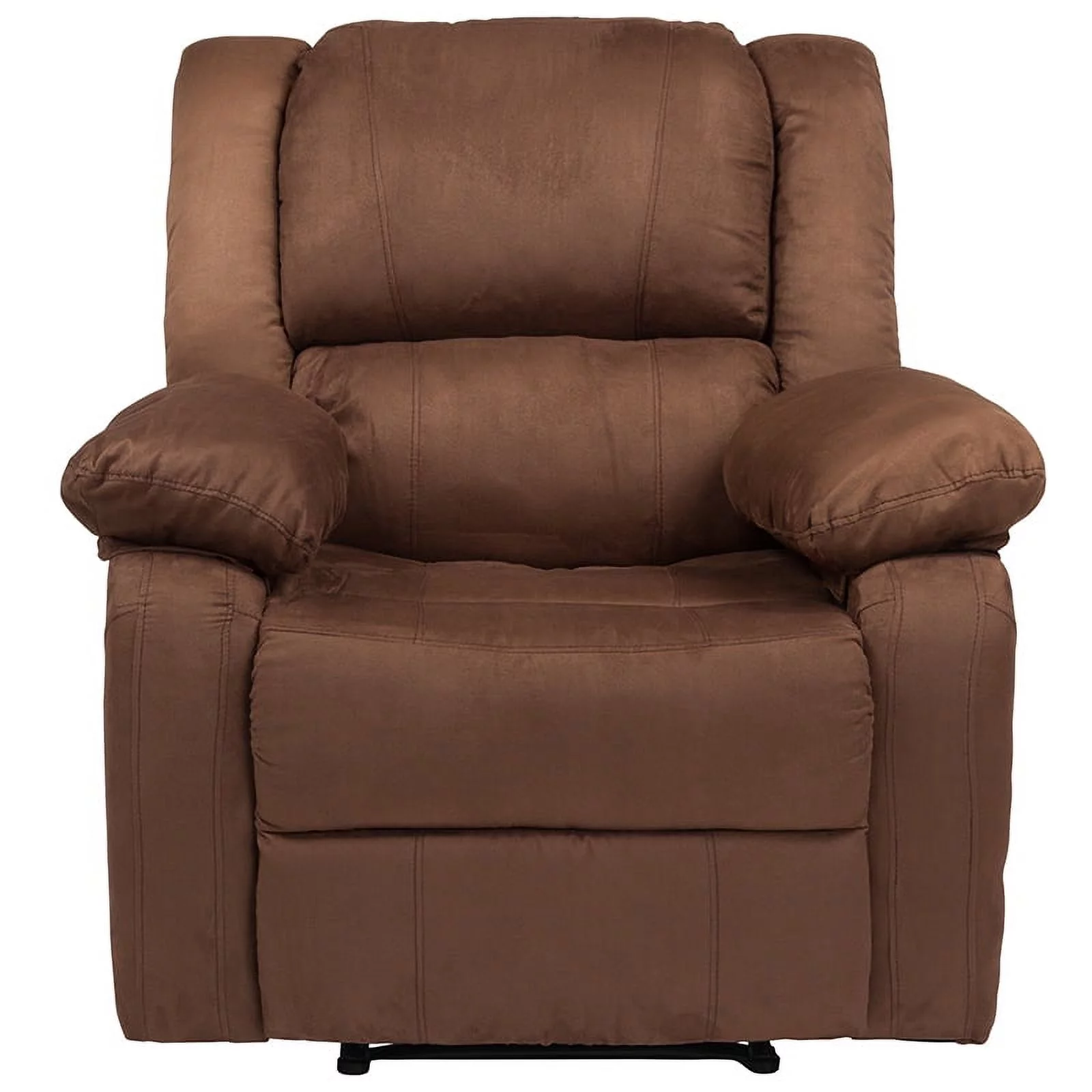 Emma + Oliver Chocolate Brown Microfiber Recliner