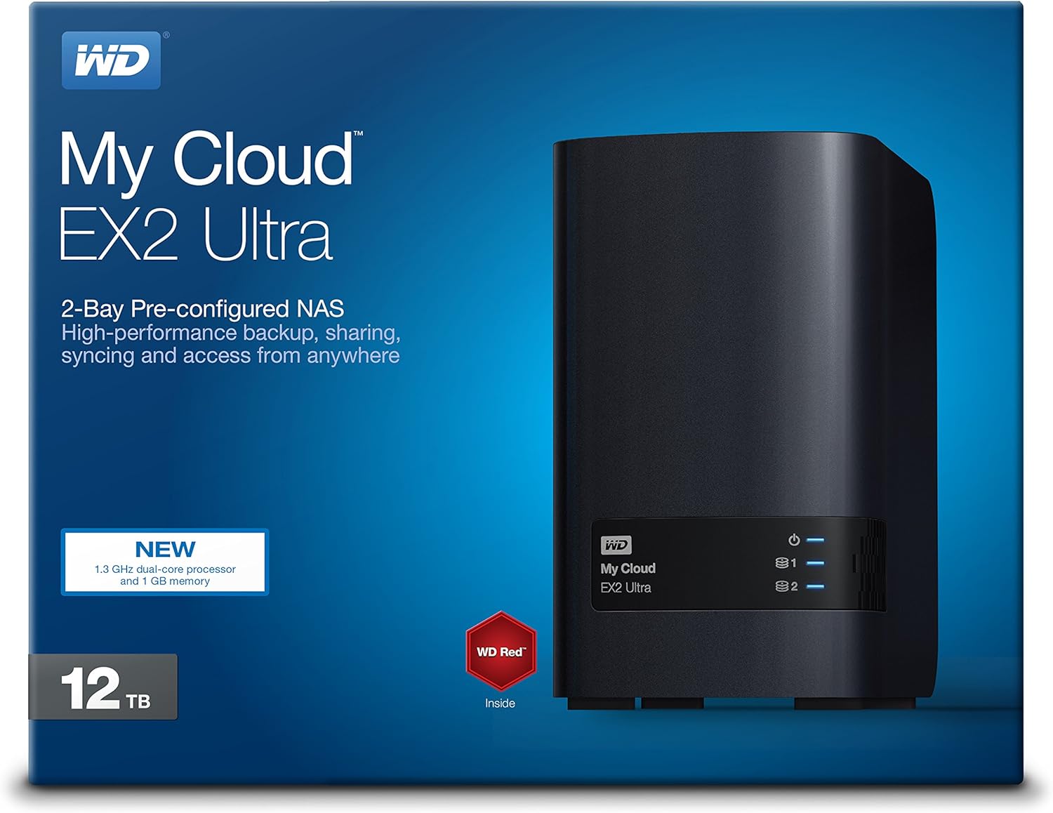 WD 16TB My Cloud EX2 Ultra Network Attached Storage - NAS - WDBVBZ0160JCH-NESN