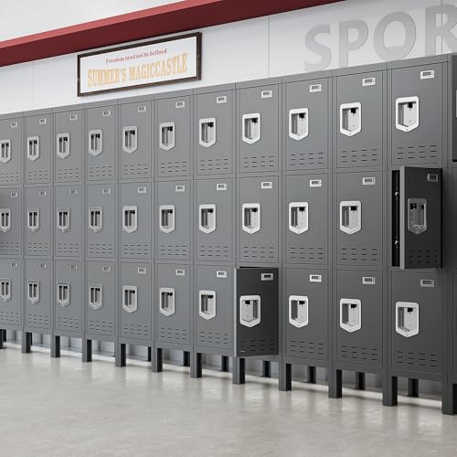 Metal Locker with 5 Doors,Lockers for Employees,66'' Steel Storage Locker for School,Gym, Office, Office,Garage
