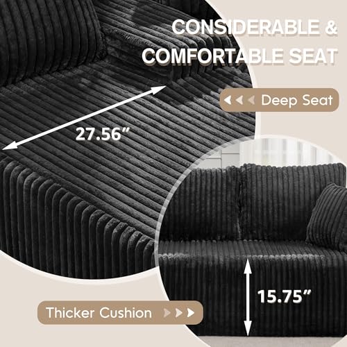 Modular Sectional Sofa Couches L-Shape Couch 3 Seat Modular Sofa Memory Foam Sectional Couches for Living Room