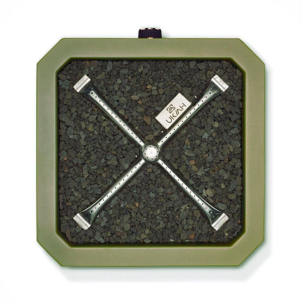 Ukiah Tailgater X Portable Propane Fire Pit, Green TK-1043-DG