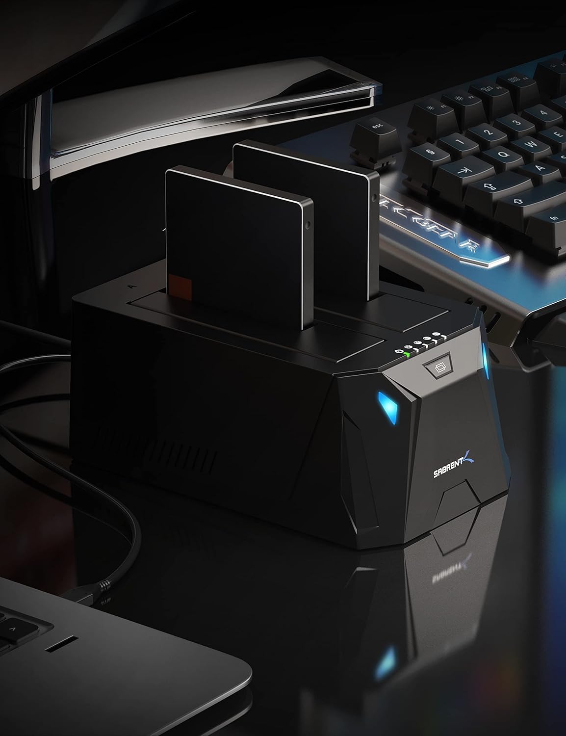 SABRENT USB 3.0 to SATA I/II/III Dual Bay External Hard Drive Docking Station for 2.5 or 3.5in HDD