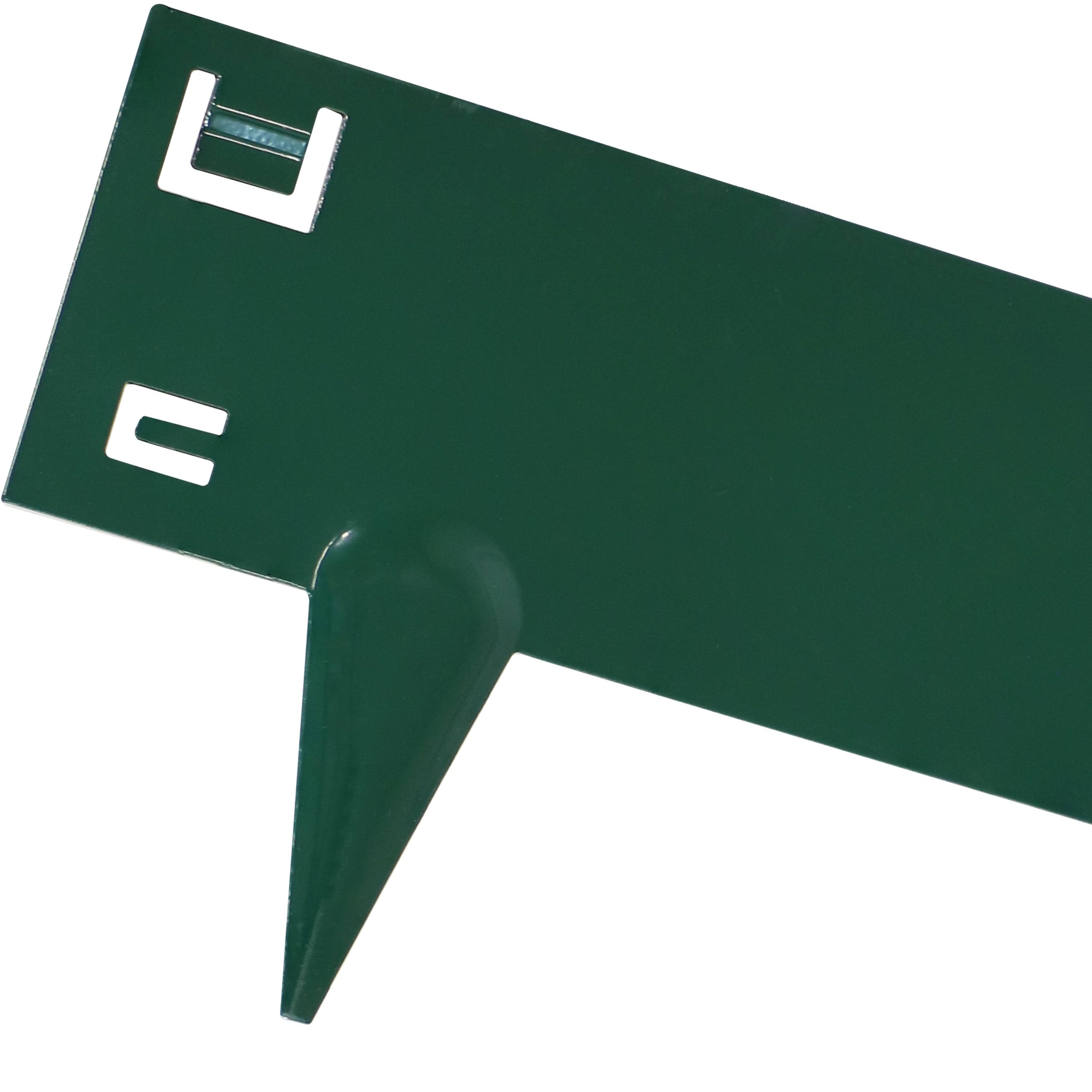 Sunnydaze Set of 5 Steel Metal Landscape Edging Border - 42-Inch Sections - Green