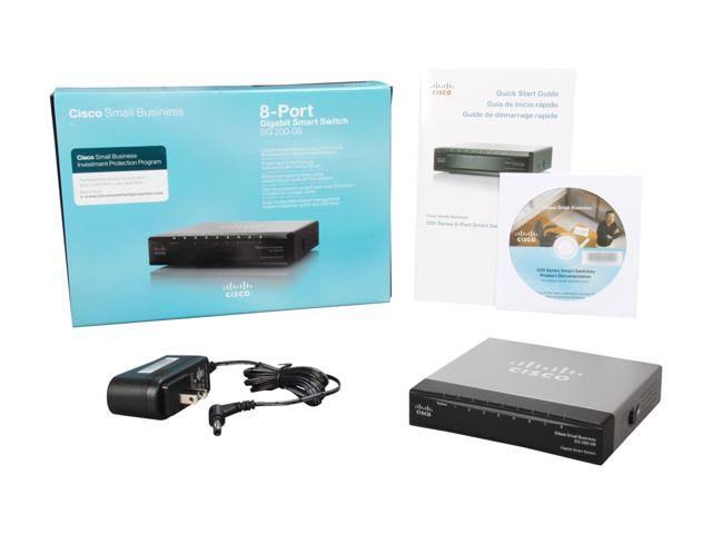 Cisco Small Business Smart SG200-08 Switch - 8 Ethernet Ports