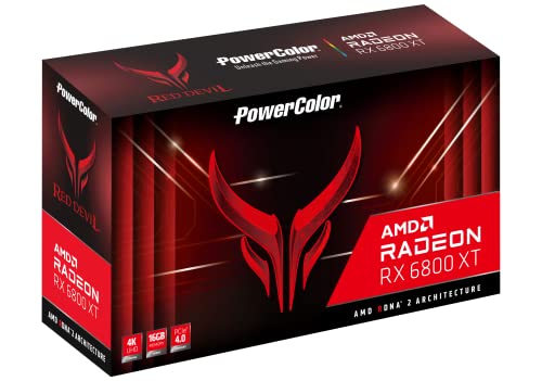 PowerColor Red Devil AMD Radeon&trade; RX 6800 XT Gaming Graphics Card with 16GB GDDR6 Memory, Powered by AMD RDNA&trade; 2, Raytracing