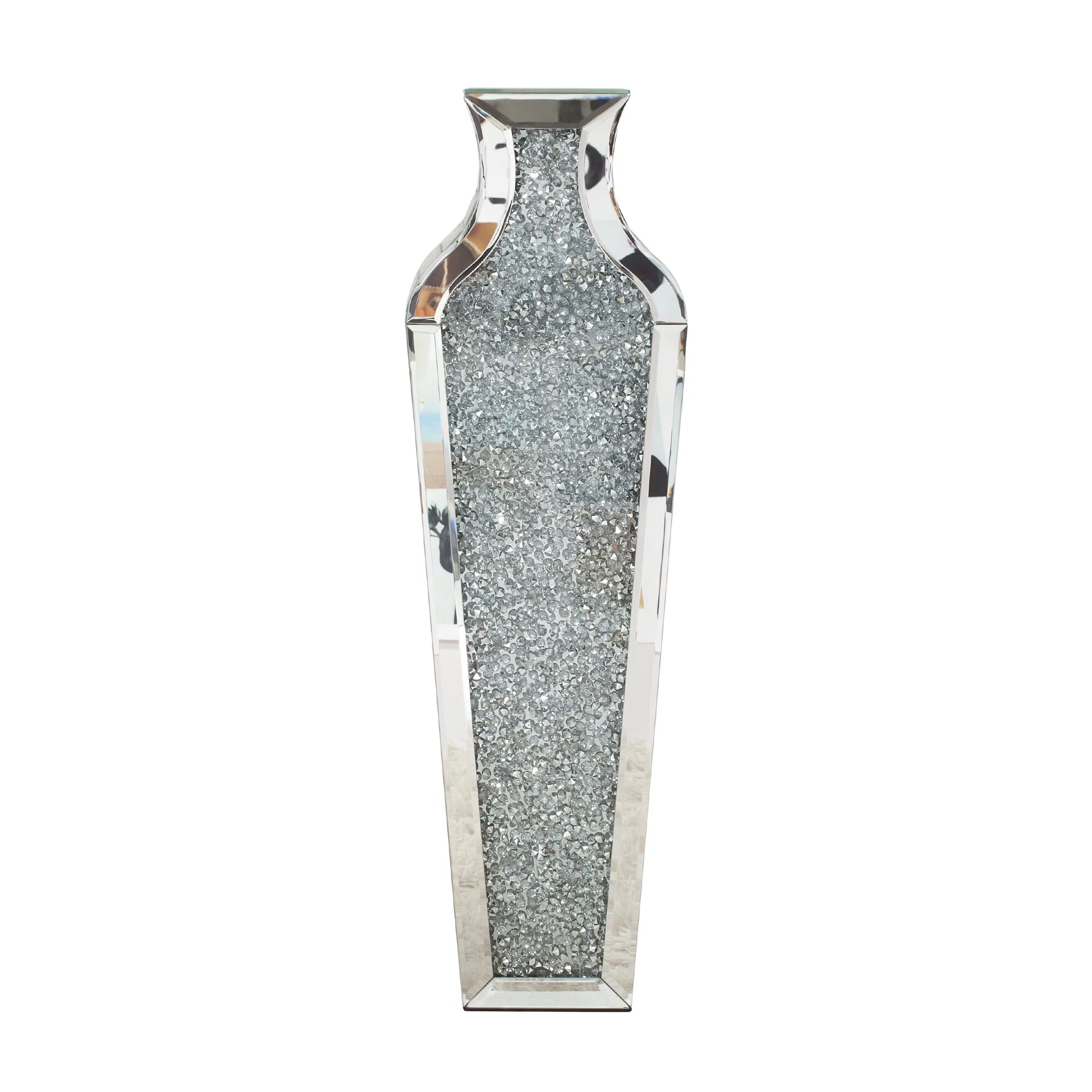 SHYFOY Tall Crushed Diamond Floor Vase