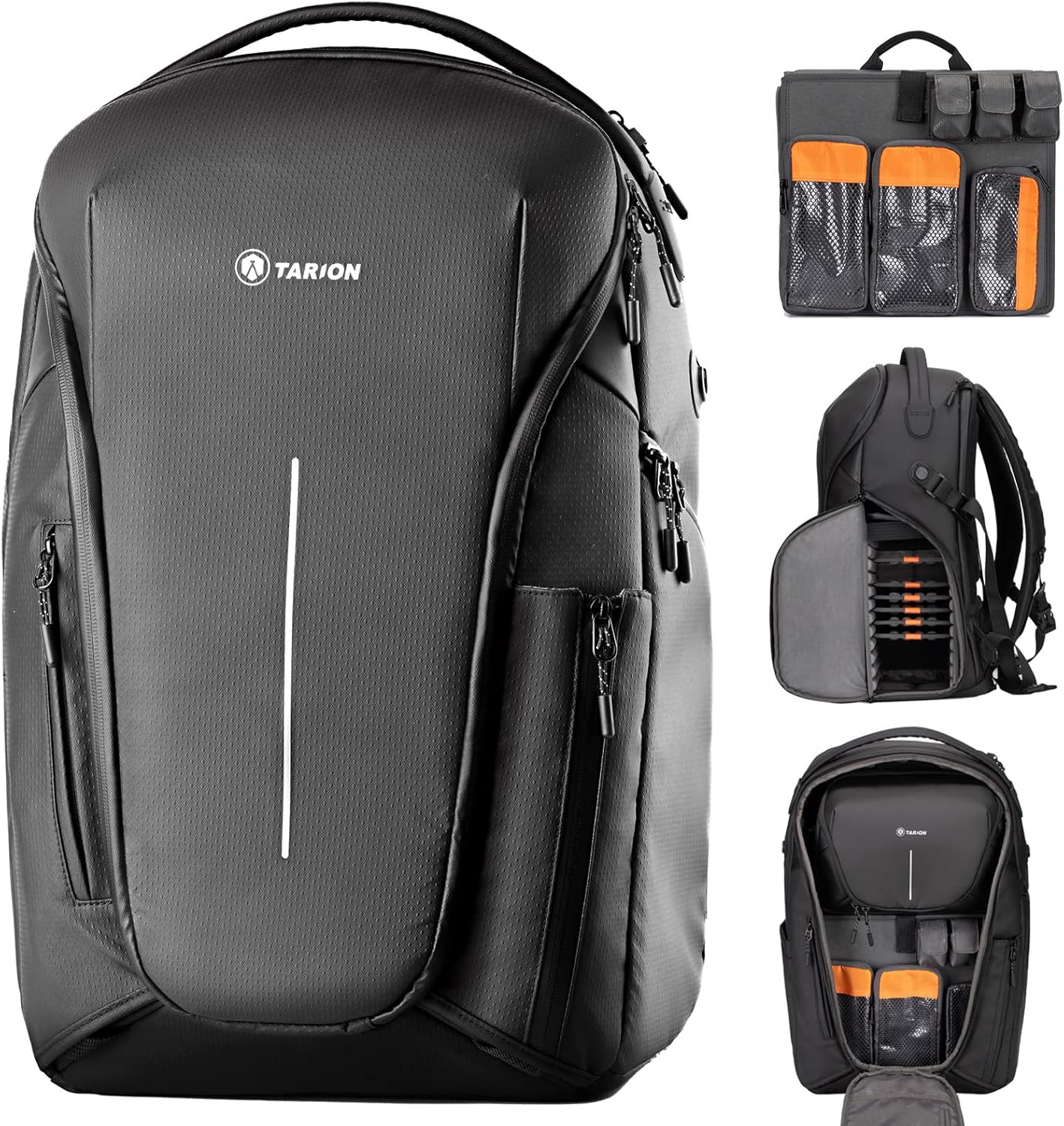 TARION Camera Backpack Large Camera Bag with Modular Insert Laptop Compartment Professional DSLR Camera Bag Backpack for Men Women Photographer(Zone