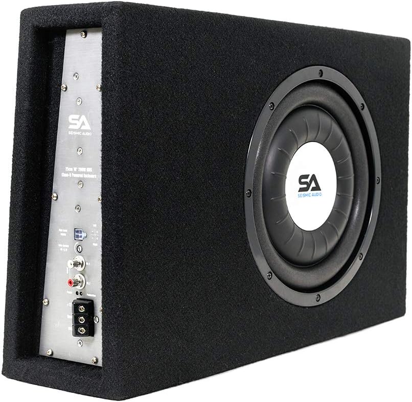 Seismic Audio - SA-SCE08-8 Inch 400 Watt Slim Shallow Mount Car Truck Audio Subwoofer Enclosure