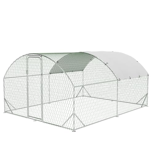 Large Metal Chicken Coop, Walk-in Poultry Cage
