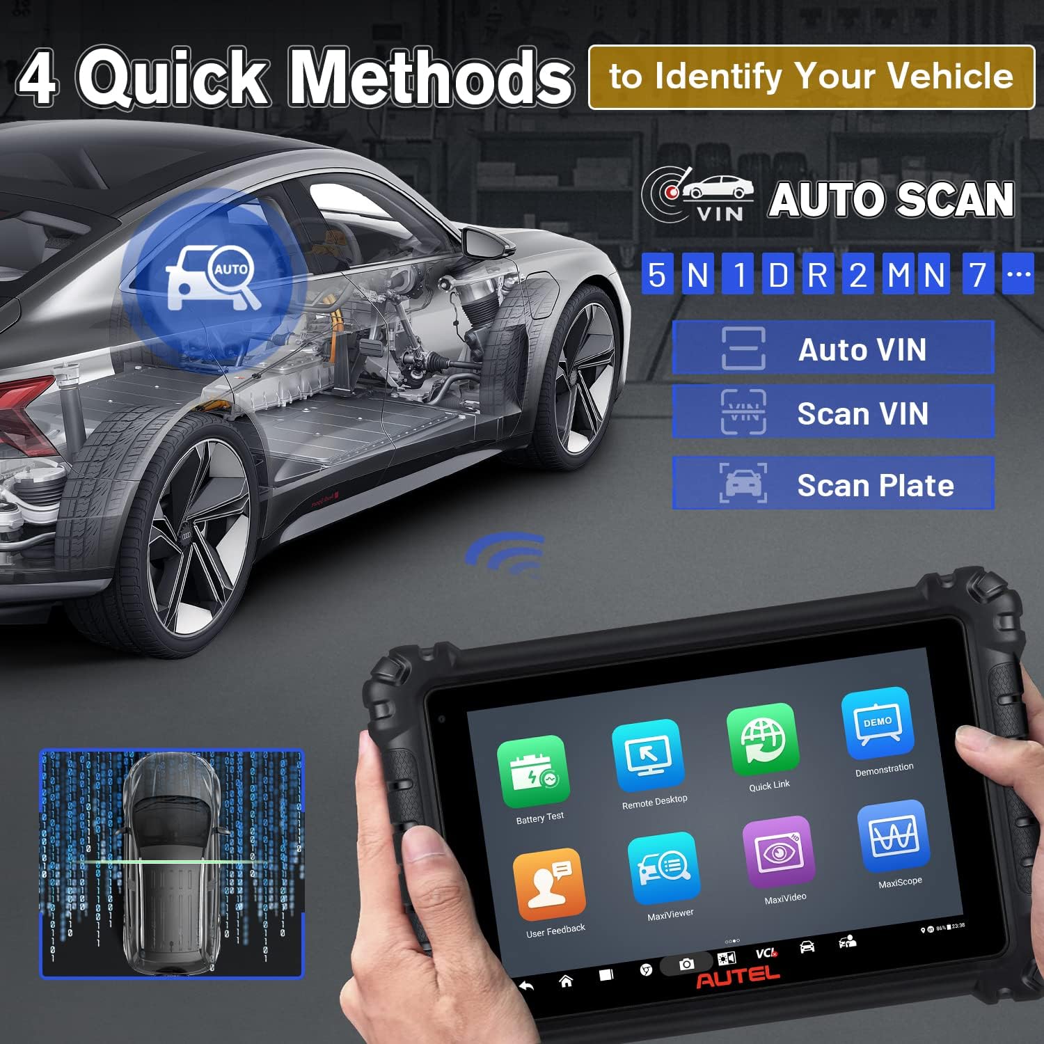 Autel Scanner MaxiSys MS906 Pro Diagnostic Scan Tool, with $60 MV108, 2022 Newer Model of MS906S/ MS906BT/ MK906BT, ECU Coding as MS908 MK908