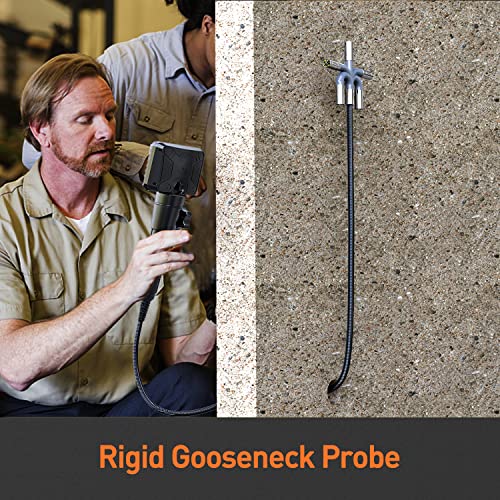 Two-Way Articulating Borescope, Industrial Endoscope with 0.33in Articulated Snake Camera