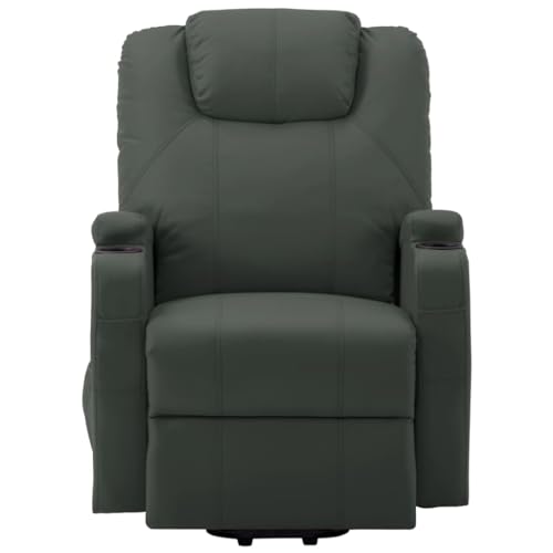 vidaXL Electric Power Lift Massage Chair with Manual Recline, 6-Point Vibration Massage