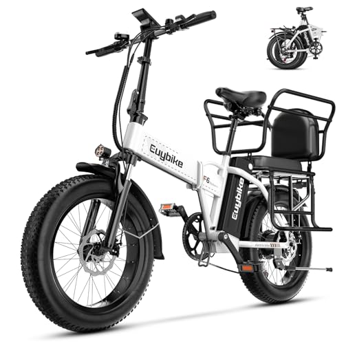 1000W Folding Electric Bike,48V 20AH Removable Battery E Bike,30+MPH,80 Miles Max Range Electric Bike for Adults,20" Fat Tire Foldable ebike