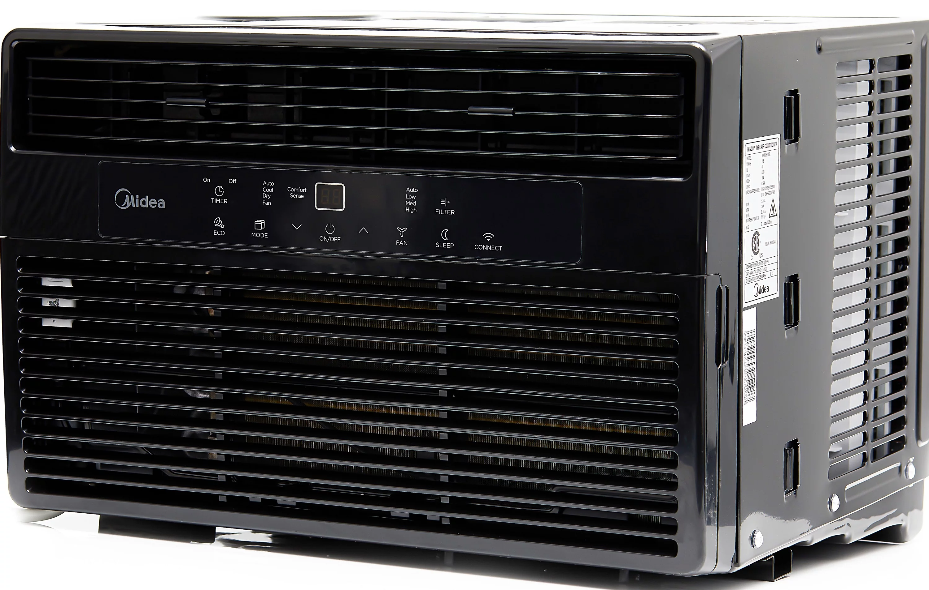 Midea 10,000 BTU 115V Smart Window Air Conditioner with Comfort Sense Remote, Black, MAW10S1WBL