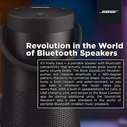 Bose SoundLink Revolve+ (Series II) Bluetooth Speaker, Portable Speaker with Microphone