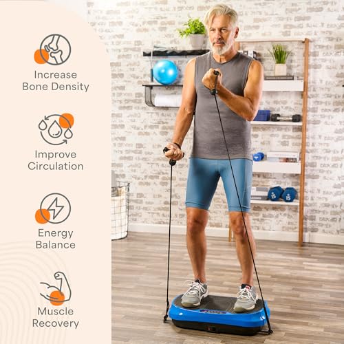 LifePro Waver Mini Vibration Plate Exercise Machine – Portable Full Body Vibration Platform for Home & Travel Workouts, Weight Loss
