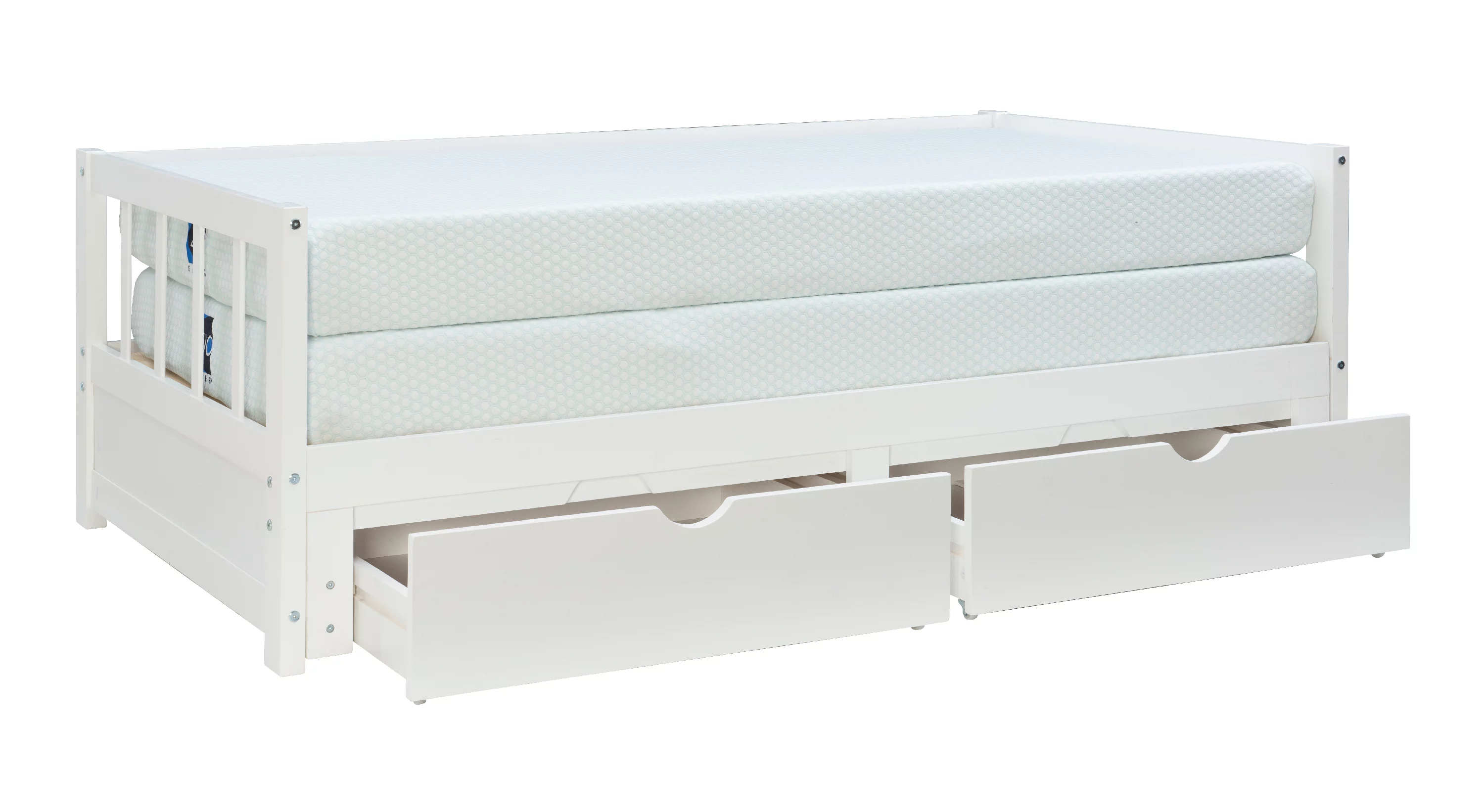 Galewood 2-Drawer Convertible Twin to King Daybed, White
