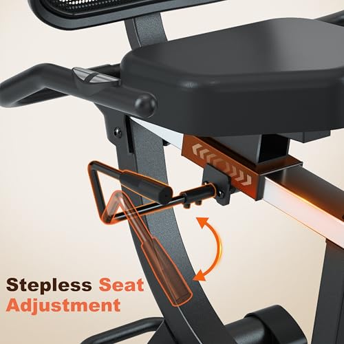 SNODE Magnetic Recumbent Exercise Bike for Home, Recumbent Bike for Seniors