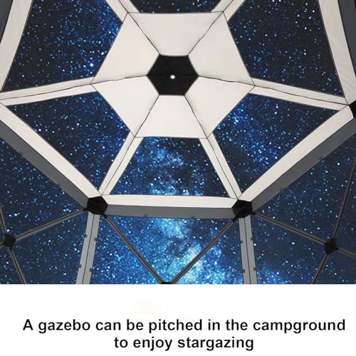 COBIZI 12x12ft Pop up Gazebo Screen Tent Screen House for Camping, Camping Outdoor Screened Gazebo, Canopy Tent