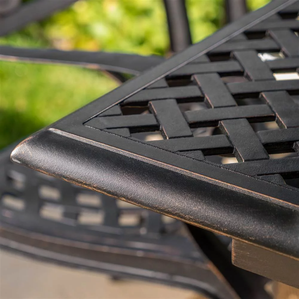 Abigal Cast Aluminum 9 Piece Outdoor Dining Set