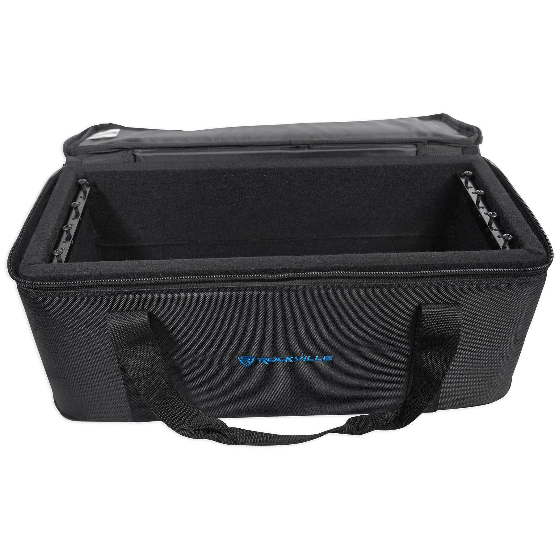 Rockville RRB40 4U Rack Bag Double-Sided Case with 12x22 Depth + Shoulder Strap