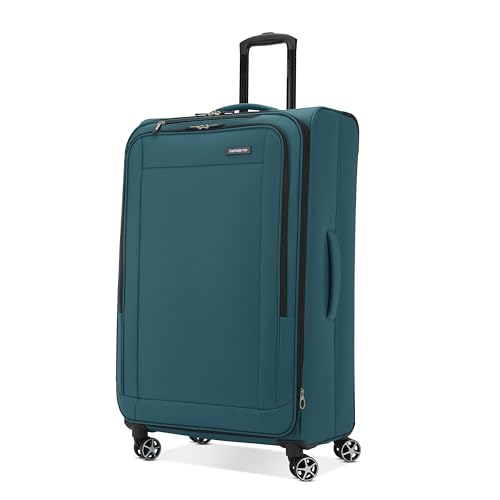 Samsonite Saire LTE Softside Expandable Luggage with Spinner Wheels, 3-Piece Set (20/25/28), Caribbean Blue