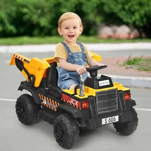 12V Battery Kids Ride on Dump Truck with Electric Bucket