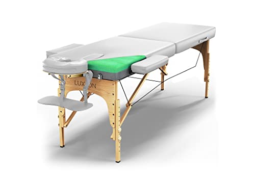 Luxton Home Premium Foam Massage Table Portable Foldable Massage Bed Height Adjustable
