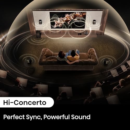 Hisense HT Saturn 4.1.2Ch Sound Bar with Wireless Subwoofer, Dolby Atmos, DTS:X, Bluetooth 5.3, EzPlay, 4K HDMI Pass Through, Roku TV Ready
