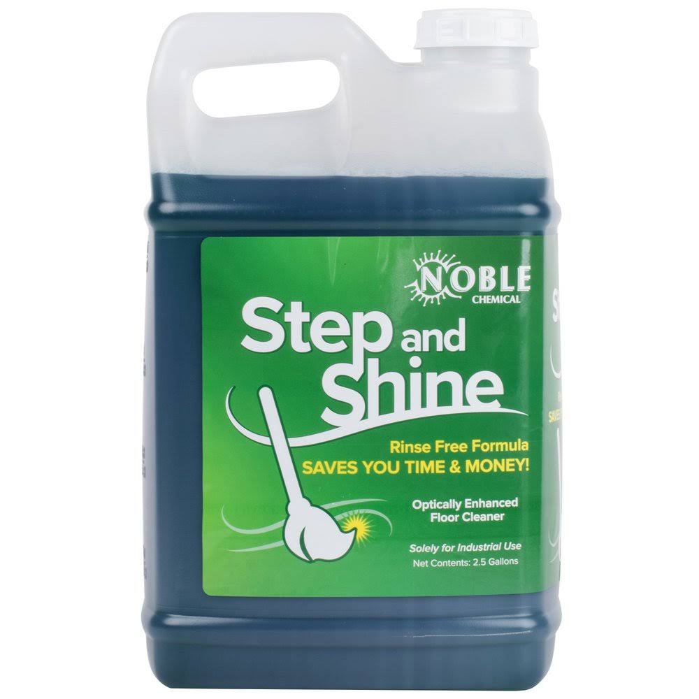 Noble Chemical 2.5 Gallon / 320 oz. Step u0026 Shine Floor Cleaner - 2/Case