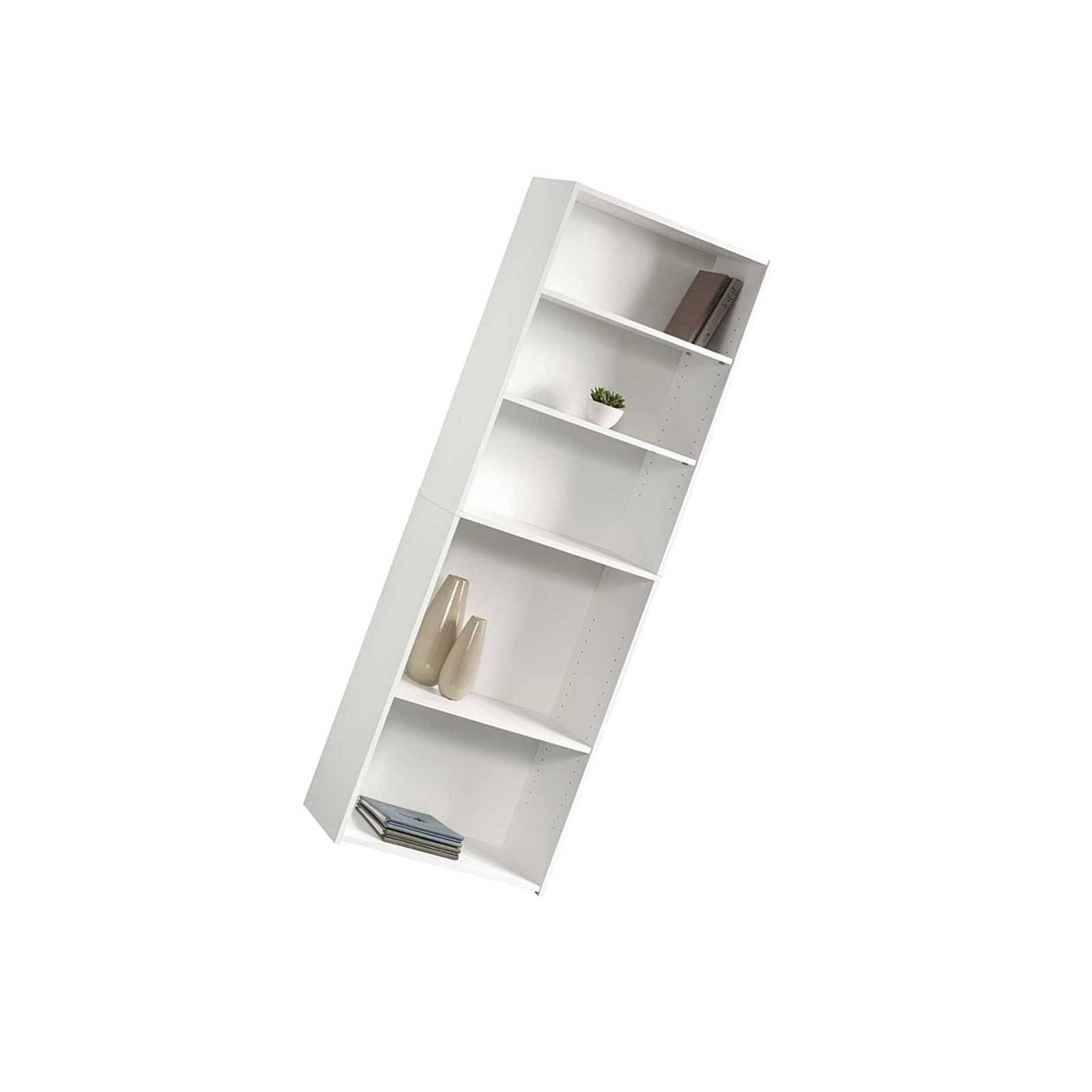 Sauder Beginnings 5-Shelf Bookcase, Soft White Finish