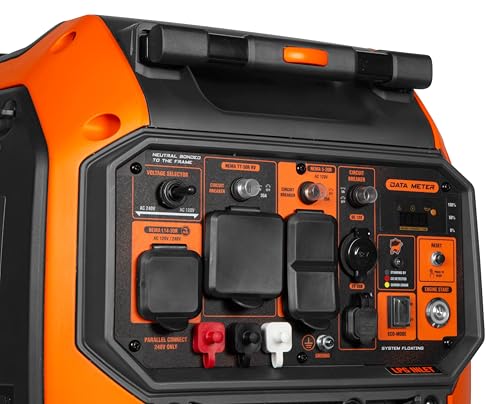 WEN Quiet 6800-Watt Dual Fuel RV-Ready Electric Start Portable Inverter Generator with Fuel Shut Off and CO Watchdog for Electric Vehicle Backup