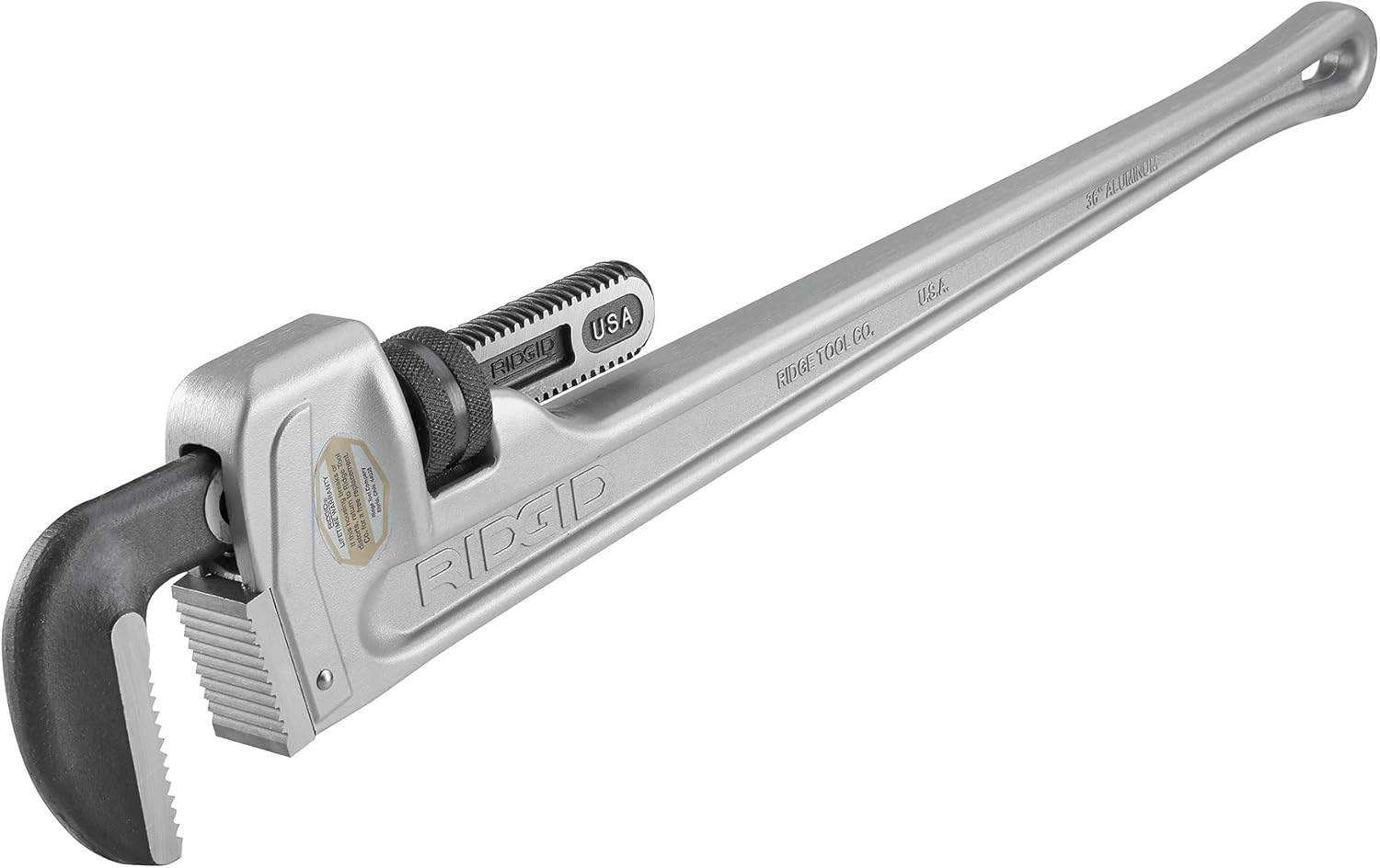 RIDGID 31115 Model 848 Aluminum Straight Pipe Wrench, 48-inch Plumbing Wrench