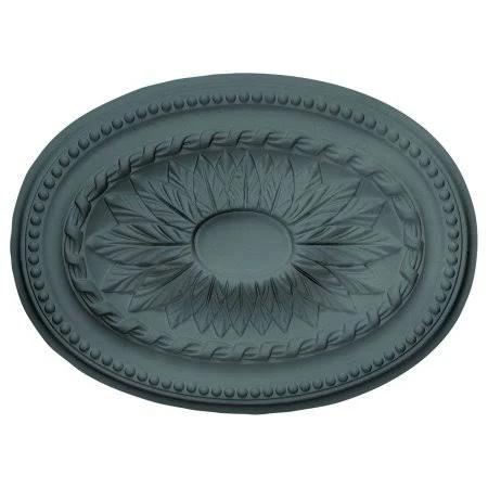 18 1/2x22W x 13 1/2x22H x 1 7/8x22P Saverne Ceiling Medallion, Hand-Painted Americana