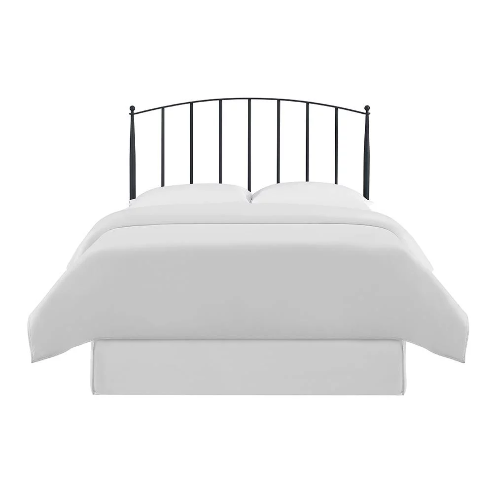 Crosley Furniture Whitney Full Queen Metal Spindle Headboard in Black