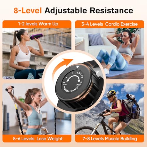 pooboo Recumbent Exercise Bike, Stationary Bikes for Home with Arm Exerciser, Magnetic Recumbent Bike with Ergonomic Backrest & Comfortable Seat