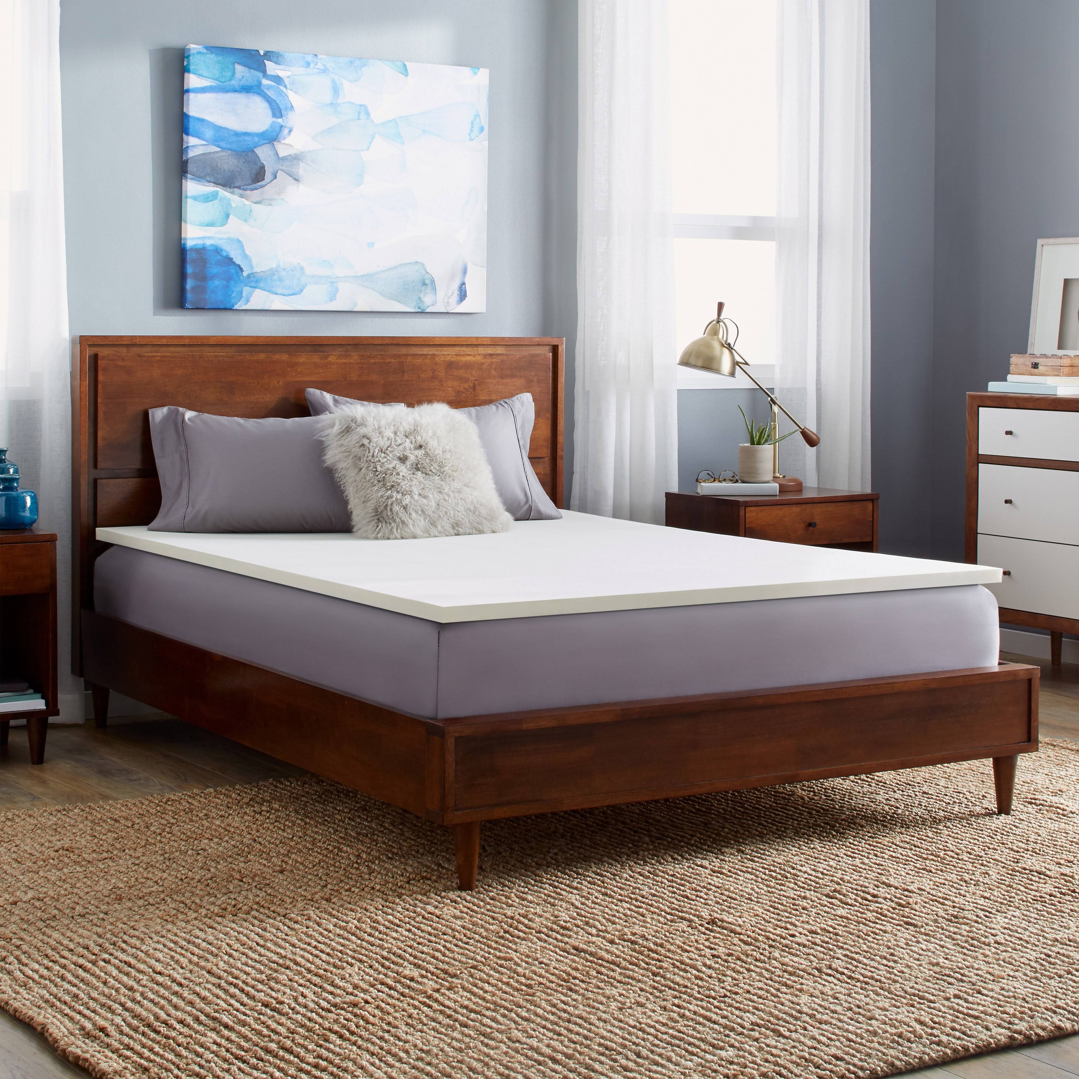 Slumber Solutions 1-Inch Memory Foam Mattress Topper (California King)