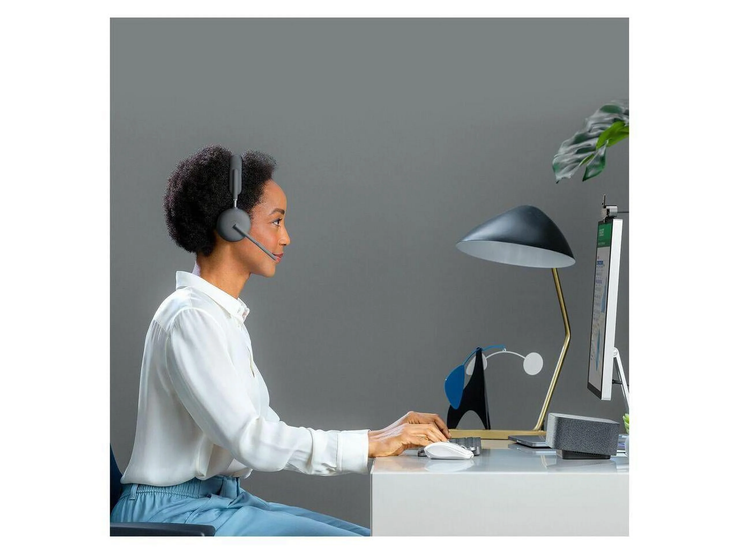 Logitech Zone Wireless 2 Headset - Wireless - Bluetooth - 164 ft - 20 Hz - 20 kHz - Over-the-head - Omni-directional, MEMS Technology Microphone