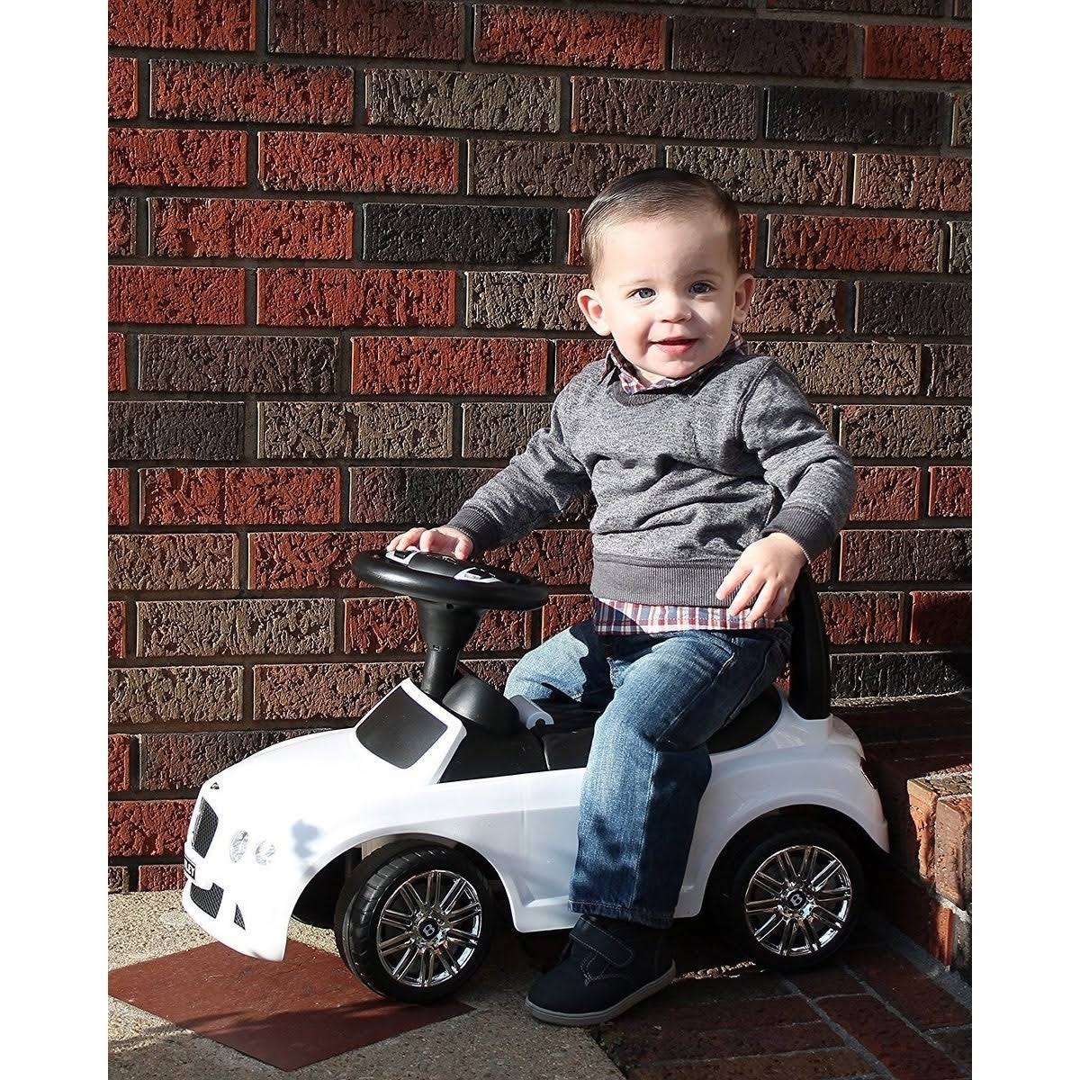 Evezo Bentley Continental GT Ride on Push Car - White