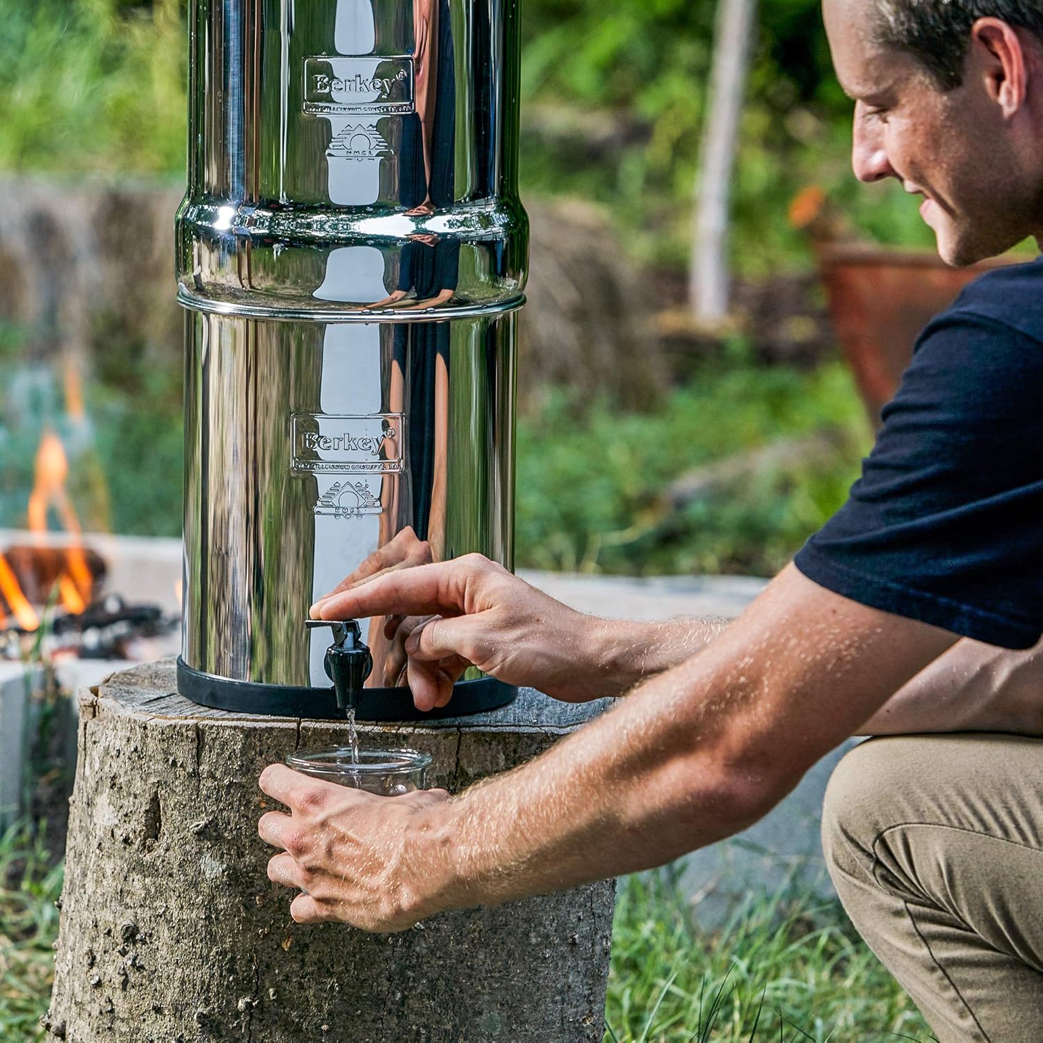 Royal Berkey Gravity-Fed Water Filter with 2 Black Berkey Purification Elements